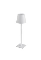 LÁMPARA DE MESA ESCRITORIO PORTÁTIL LED RECARGABLE BLANCO