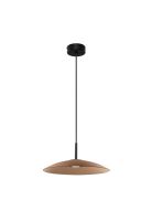 LAMPARA COLGANTE VIDRIO POLIFEMO CAFÉ Ø40cm LED 12W 3000K