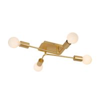 LAMPARA DE TECHO LESTER DORADO 4xE27