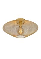 LAMPARA TECHO MESH OVAL DORADO Ø45cm 1XE27
