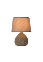 LAMPARA DE MESA RAMZI MARRON 1xE14