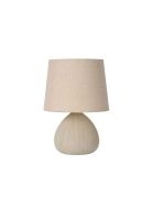 LAMPARA DE MESA RAMZI BEIGE 1xE14