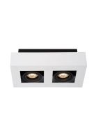 LAMPARA DE TECHO DIRECCIONAL XIRAX BLANCO LED 2xGU10