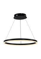 LAMPARA COLGANTE LED REDONDA 30W LUZ CALIDA ARO Ø50 NEGRO