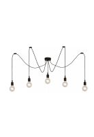 LAMPARA COLGANTE FIX NEGRO 5xE27