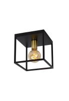 LAMPARA DE TECHO RUBEN NEGRO 1xE27