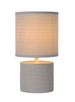 LAMPARA DE MESA GREASBY GRIS 1xE14
