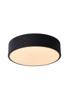 LAMPARA DE TECHO UNAR LED NEGRO Ø20CM 12W 2700K