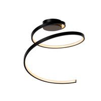 Plafon Maxence Negro Ø46