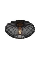 LAMPARA DE TECHO CORINA NEGRO Ø40-1xE27