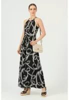 Vestido negro estampado PRIVILEGE 618