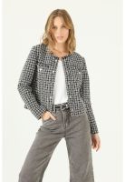 Blazer negro cuadros PRIVILEGE 1081