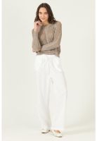 Pantalon de lyocell straight blanco PRIVILEGE 2863