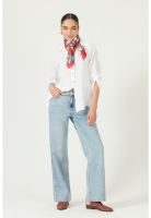 Blusa de lino blanca PRIVILEGE 2913