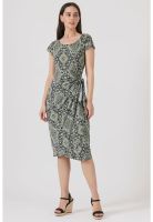 Vestido verde estampado PRIVILEGE 1141