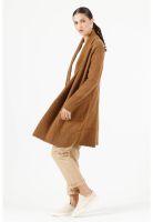 Tapado con lana tejido camel