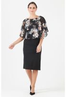 Vestido negro estampado PRIVILEGE 7