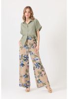 Pantalon wide leg tabaco estampado PRIVILEGE 1486