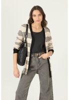 Tapado tejido beige rayas PRIVILEGE 2968