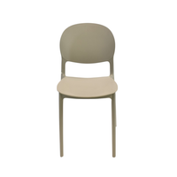 Silla Plástico Apilable Deco Berlín Beige Escandinavia