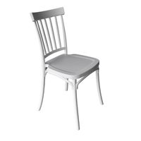 Silla Plástico Apilable Deco Viken Blanca Escandinavia