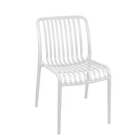 Silla Plástico Apilable Deco Bremen Blanca Escandinavia