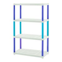 Estante Repisa Rack plastico 4 Niveles 61x30x129cm Rimax