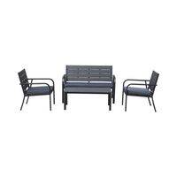 Juego Set Terraza Milano 4 Piezas Con Cojin Northwest