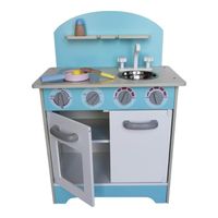 Cocina De Madera Celeste + Accesorios 45X26X645Cms Gamepower