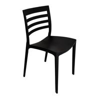 Silla Plástico Apilable Deco Nybro Negra Escandinavia