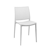 Silla Plástico Apilable Deco Noruega Blanca Escandinavia