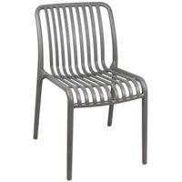 Silla Plástico Apilable Deco Bremen Gris Escandinavia
