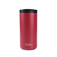 Mug Acero Inoxidable Tapa Flip Antideslizante 350ml Rojo