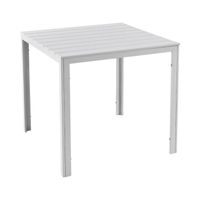 Mesa Terraza Polywood Impermeable 78X78cm Blanca Northwest