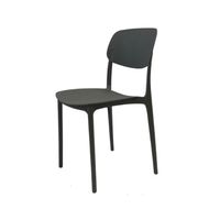 Silla Plástico Apilable Deco Estocolmo Gris Escandinavia