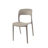 Silla Plástico Apilable Deco Nuremberg Beige Escandinavia