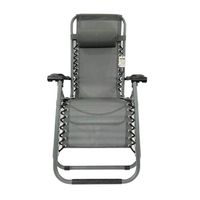 Silla Reposera Plegable Gravedad Cero Atlanta Gris Northwest