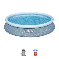 Piscina Bestway Redonda Fácil Armado con filtro 4.57mx84cm