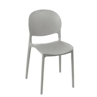 Silla Plástico Apilable Deco Sevilla Gris Escandinavia
