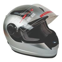 Casco Full Face Bx107 Talla L Color Silver Certificado ECE Bex