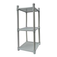 Mesa Multiuso 3 Niveles Blanco 34x30x65 Cms San Bernardo