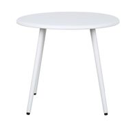 Mesa redonda deco plastico Nórdica 51,5*51,5*44,5 Blanca