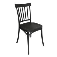 Silla Plástico Apilable Deco Viken Negra Escandinavia