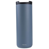 Mug Acero Inoxidable Tapa Flip Antideslizante 500ml Gris