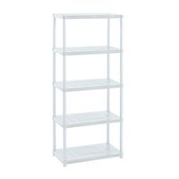Estante Repisa Rack plastico 5 Niveles 71x38x170cm Rimax