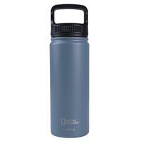 Botella Metálica Térmica Boca Ancha 500ml Gris Oscuro