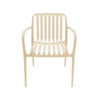 Silla Plástico Apilable Deco Bonn Beige Escandinavia