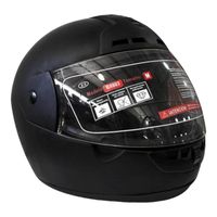 Casco Full Face Bx603 Talla L Color Flat Black Certificado DOT