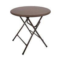 Mesa Plegable Redonda 80x74 Cms Rattan Café Northwest