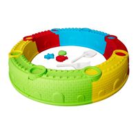 Arenero Bloques Plásticos Multicolor 88x88x14,5cm Game Power